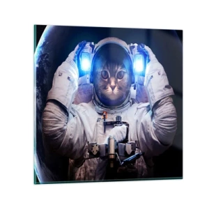 Obraz na skle - Houston, máte problém - 70x70 cm