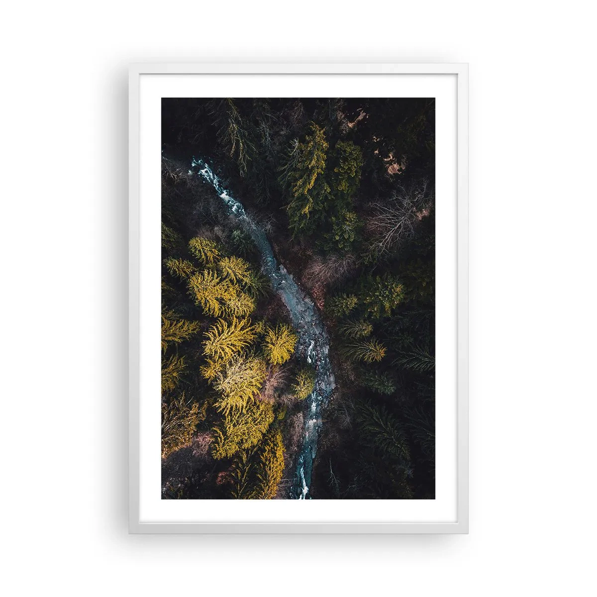 Plakát v bílém rámu - Rychle, stále rychleji - 50x70 cm