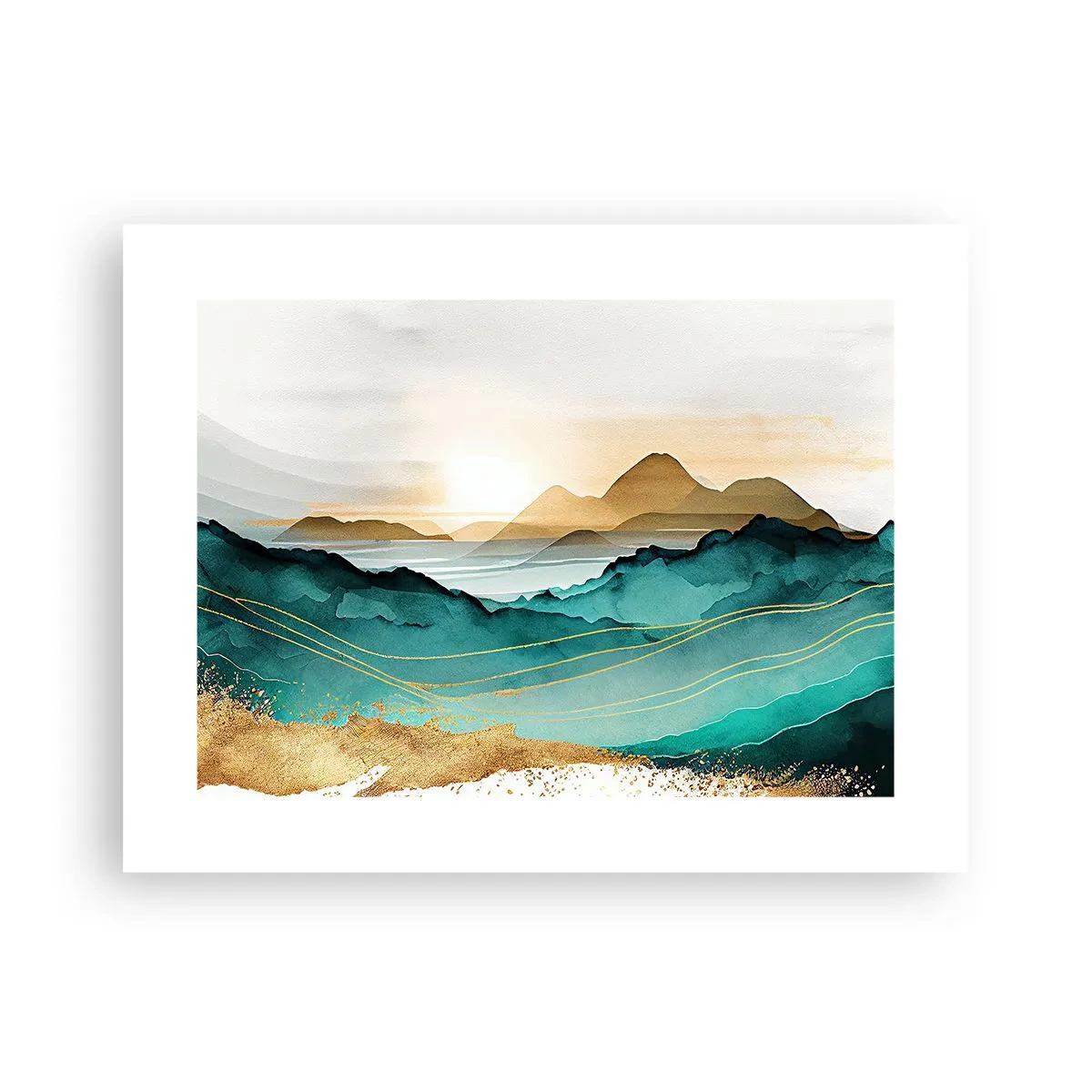 Plakát - Na pokraji abstrakce – krajina - 40x30 cm