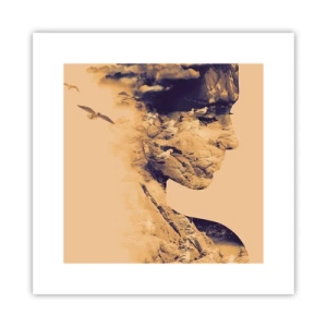 Plakát - Krásná od přírody - 30x30 cm