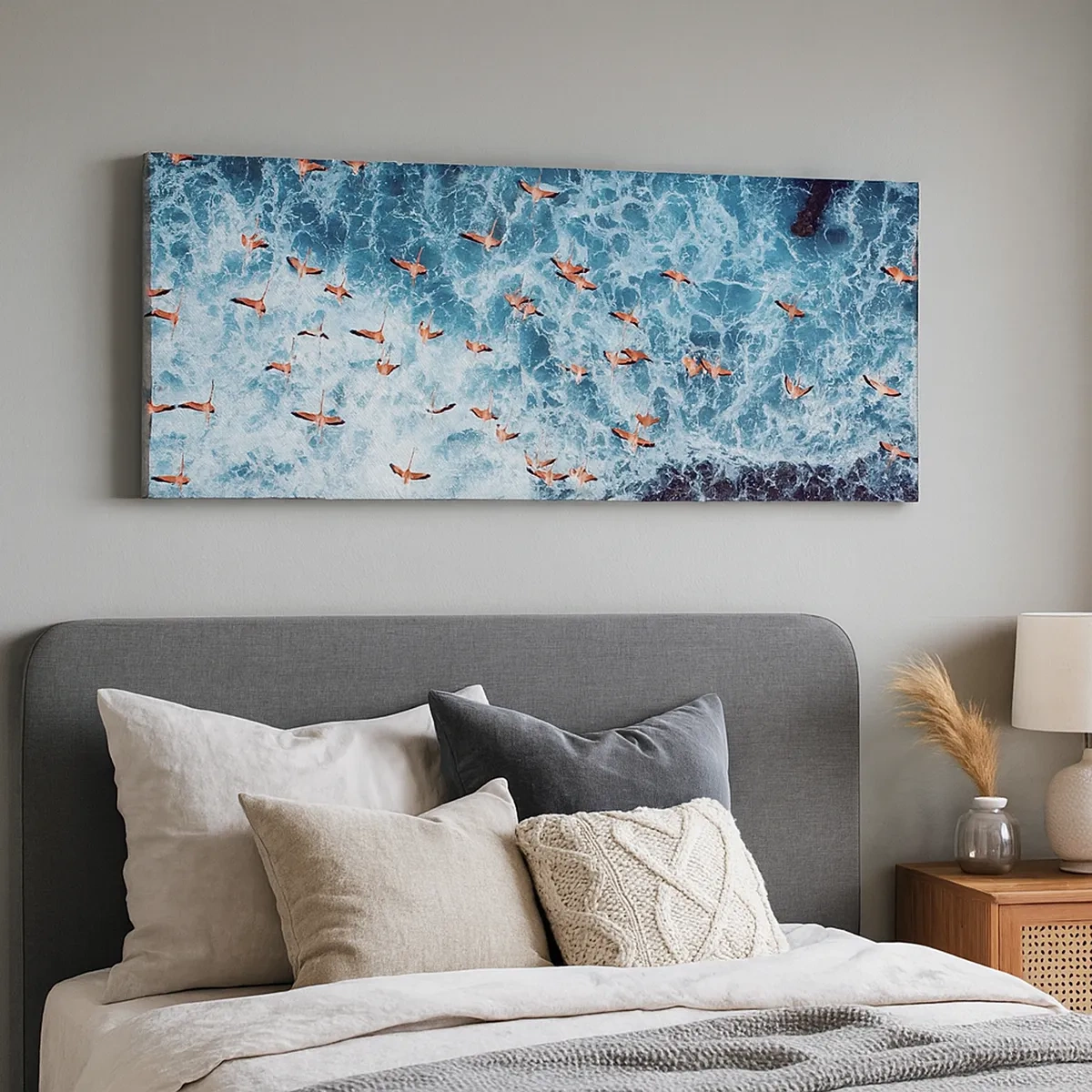 Obraz na plátně - Přímořský průvod - 30x30 cm