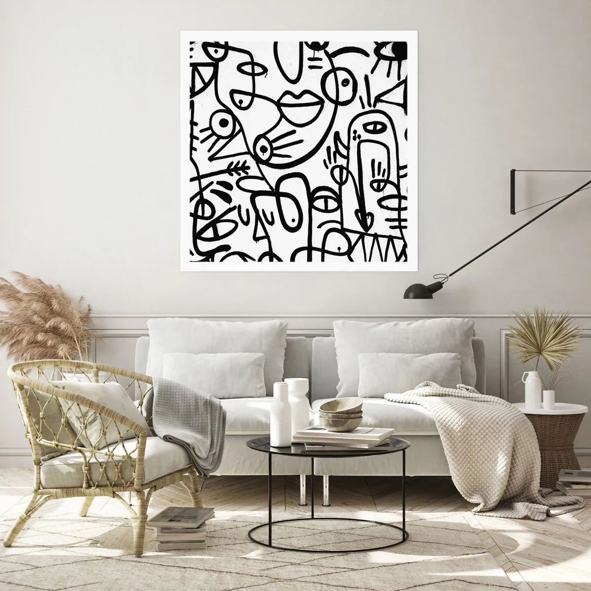 Plakát - Tváře a přeludy - 60x60 cm