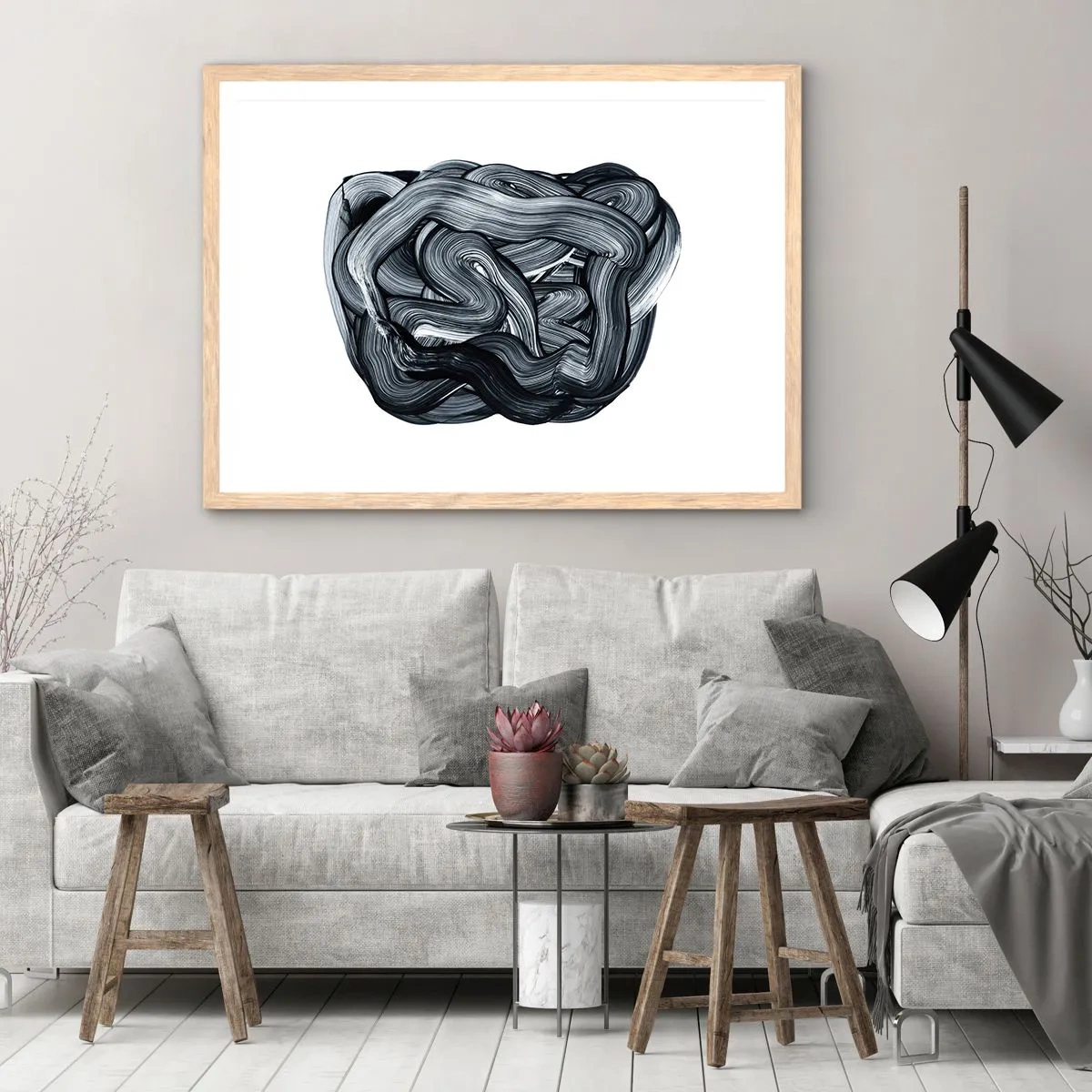 Plakát v rámu světlý dub - Není to tak jednoduché - 100x70 cm