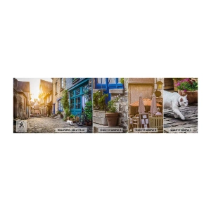 Vzor Fototapety Premium Sand - Bílý duch městečka - Město, Francie, Architektura - 100x30 cm