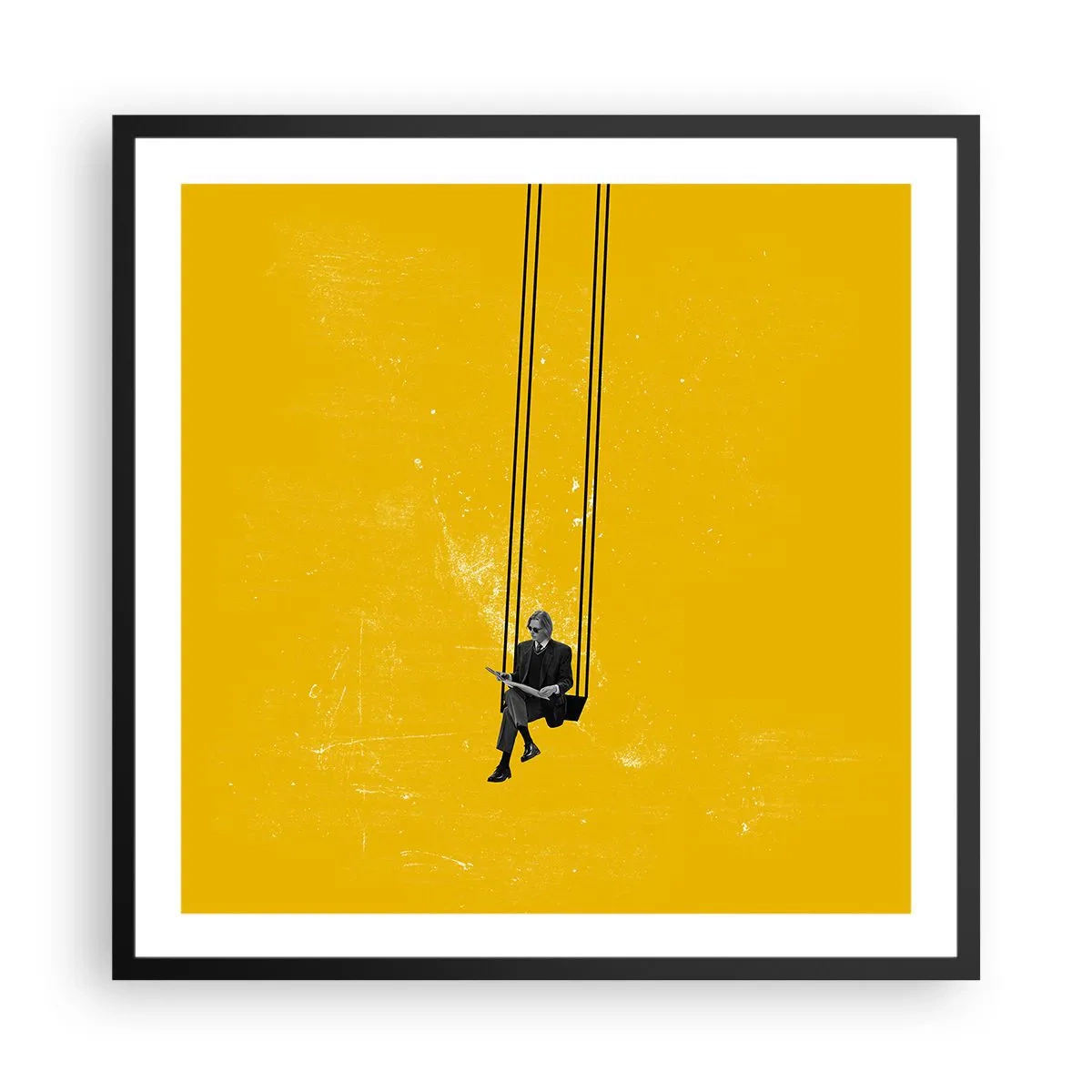 Plakát v černém rámu - Den jako každý jiný - 60x60 cm