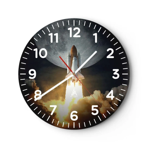 Nástěnné hodiny - Začátek nadpřirozeného dobrodružství - 30x30 cm