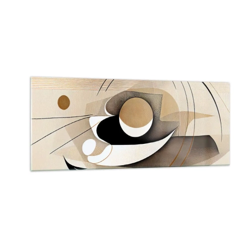 Obraz na skle - Kompozice: podstata věcí - 100x40 cm