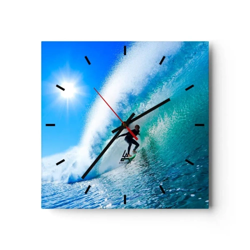 Nástěnné hodiny - Přes velký blankyt - 30x30 cm