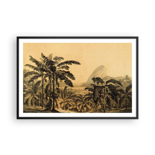 Plakát v černém rámu - V koloniálním stylu - 91x61 cm