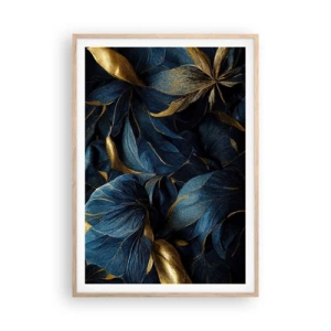 Plakát v rámu světlý dub - Podšívané zlatem - 70x100 cm