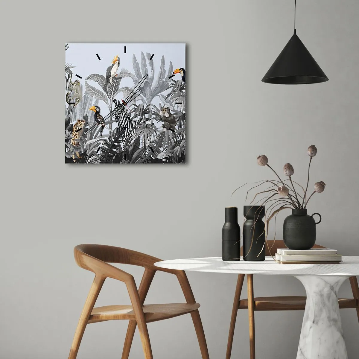 Nástěnné hodiny - Africká pohádka - 30x30 cm