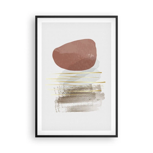 Plakát v černém rámu - Abstraktní kolonáda - 61x91 cm