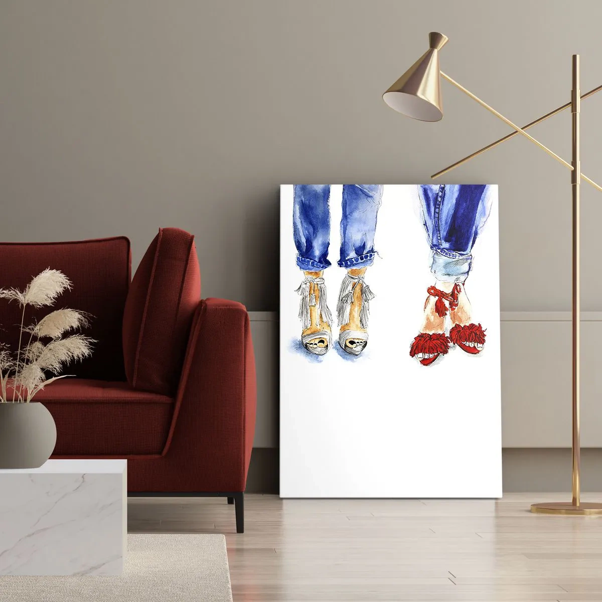 Obraz na plátně - Možná bychom šli na procházku? - 70x100 cm