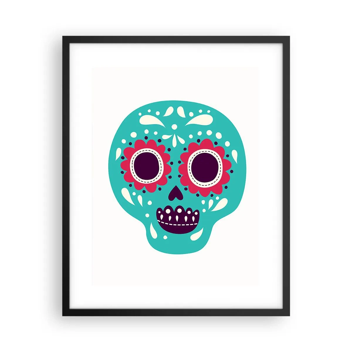 Plakát v černém rámu - Život – zábava až do smrti - 40x50 cm