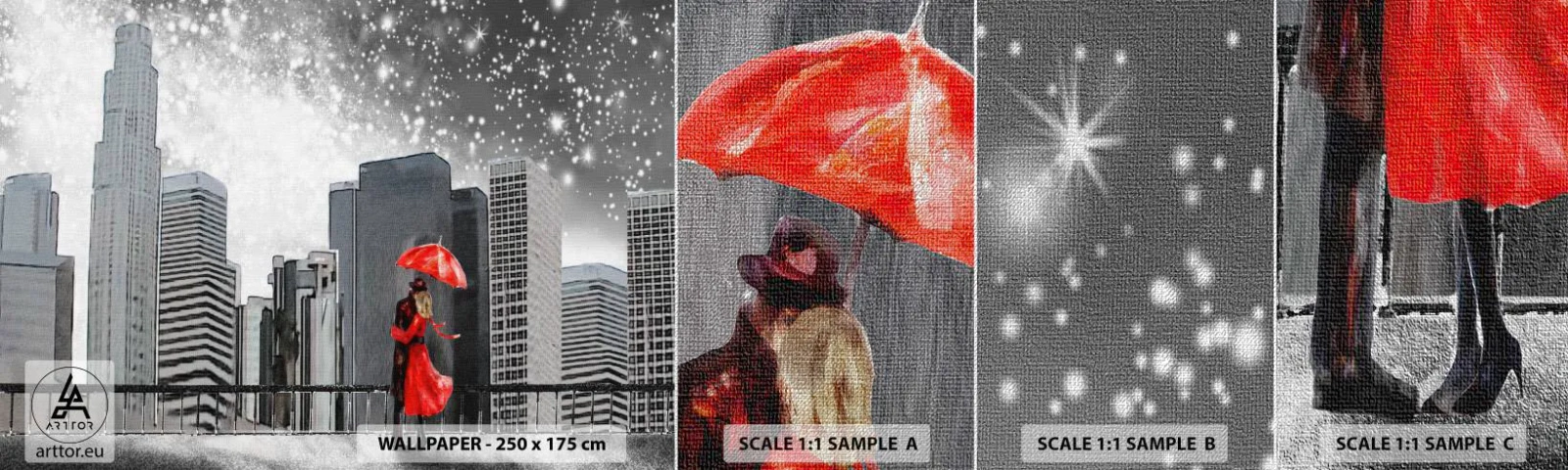 Vzor Fototapety Premium Canvas - Člověk není kámen - New York, Město, Milovat - 100x30 cm