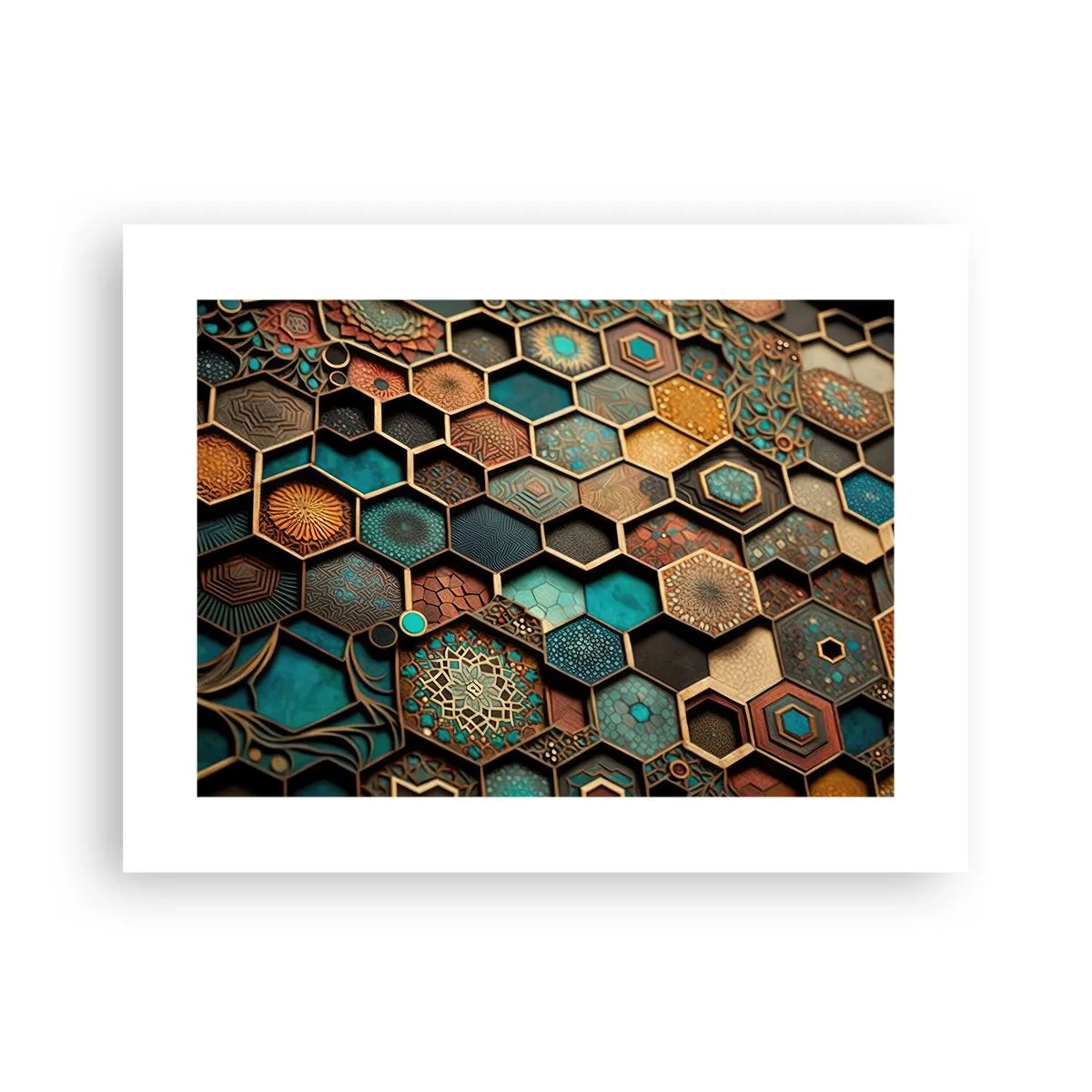 Plakát - Arabské ornamenty – variace - 40x30 cm