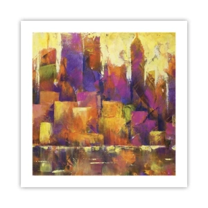 Plakát - Metropolitní kompozice - 50x50 cm