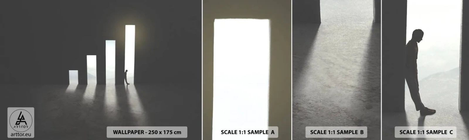 Fototapeta Vzorek Standard Eco - Úspěch – imprese - podnikání, Architektura, Muž - 100x30 cm