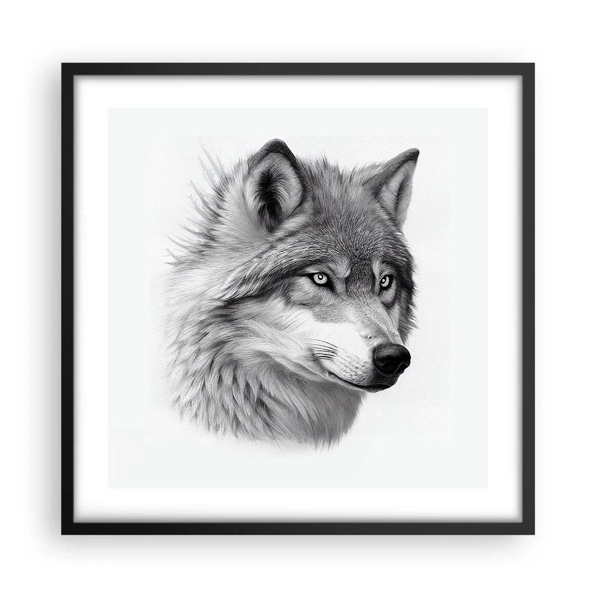 Plakát v černém rámu - Alfa – bezpochybně - 50x50 cm