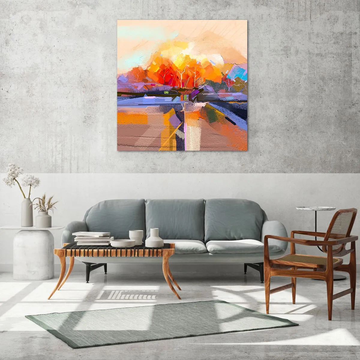 Obraz na skle - Je podzim - 60x60 cm