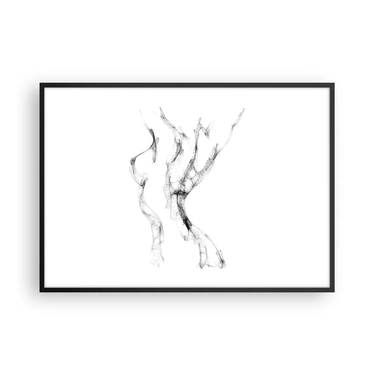 Plakát v černém rámu - Krásná a silná - 100x70 cm