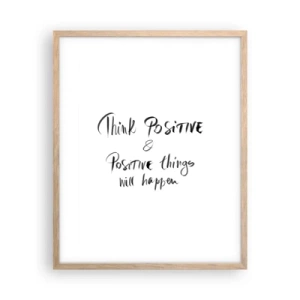 Plakát v rámu světlý dub - Jak žít? - 40x50 cm