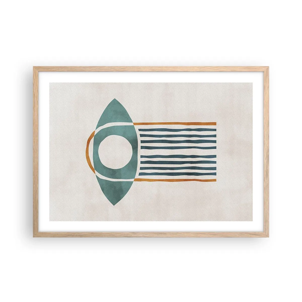 Plakát v rámu světlý dub - Znaky a rituály - 70x50 cm