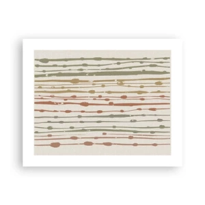 Plakát - Hudební záznam barev - 50x40 cm