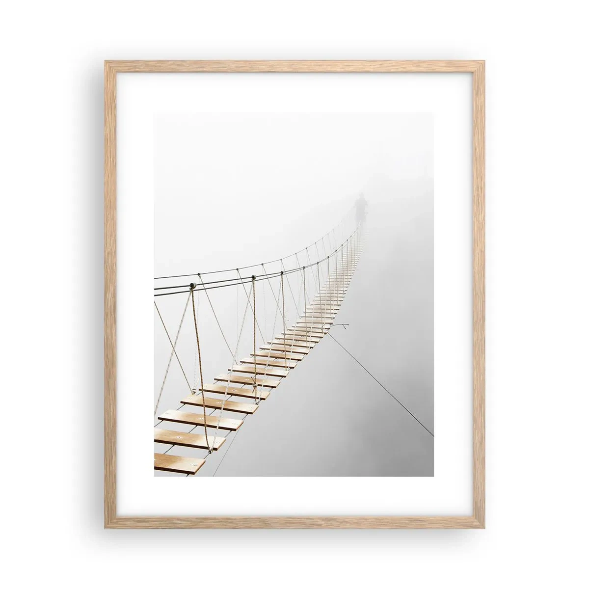 Plakát v rámu světlý dub - Kam vás zavede? - 40x50 cm