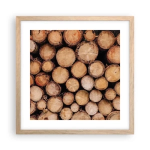 Plakát v rámu světlý dub - Nový začátek - 40x40 cm