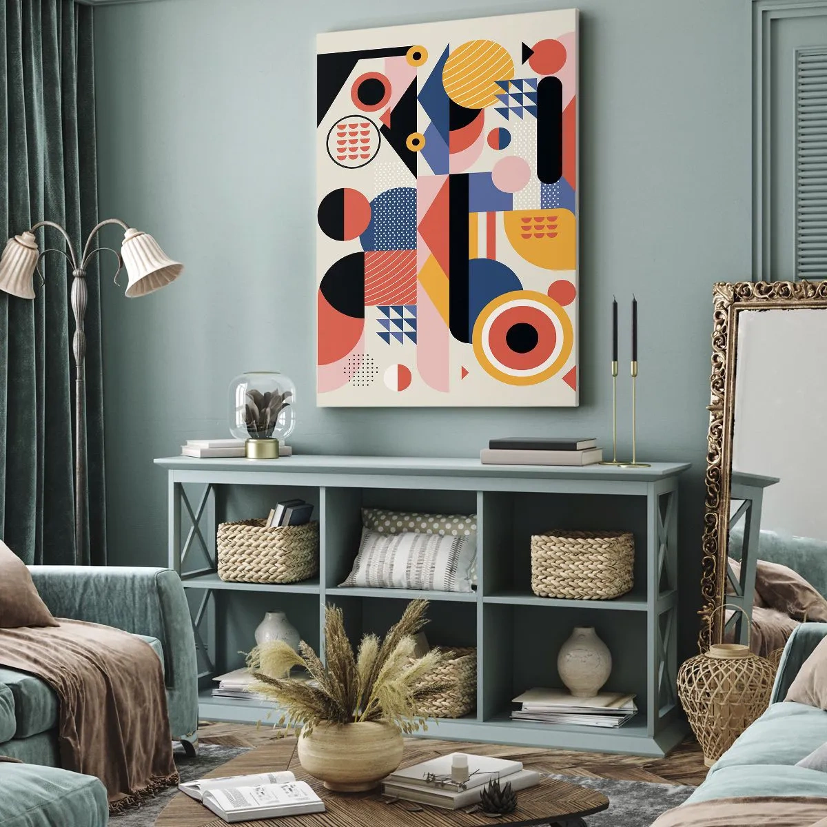 Obraz na plátně - Kompozice: pojďme si hrát - 80x120 cm