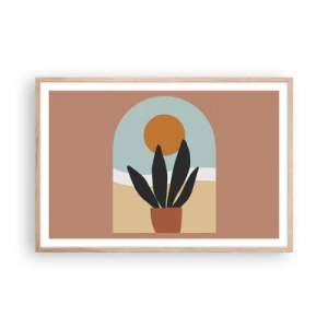 Plakát v rámu světlý dub - Malé radosti - 91x61 cm