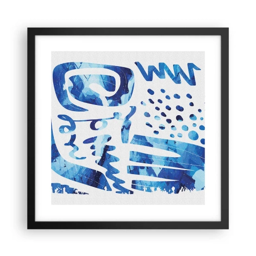 Plakát v černém rámu - Zpět ke kořenům - 40x40 cm