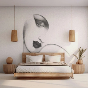 Fototapeta Premium Sand - Ve stylu Lempické - Portrét ženy, ženská tvář, Kus - 100x70 cm