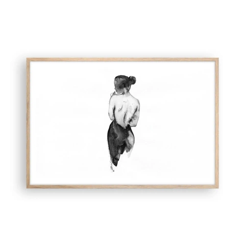 Plakát v rámu světlý dub - Mizející svět - 91x61 cm