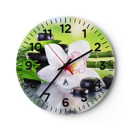 Nástěnné hodiny - Chladná svěžest - 40x40 cm