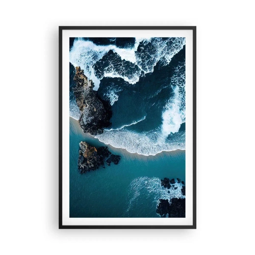 Plakát v černém rámu - Zahalené do vln - 61x91 cm