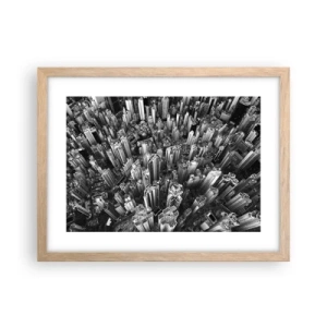 Plakát v rámu světlý dub - Stále výš a výš - 40x30 cm