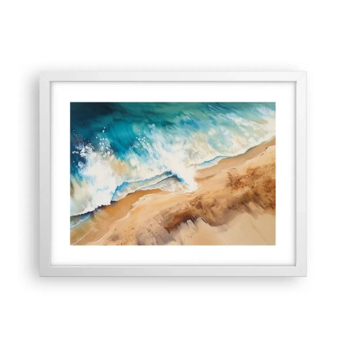 Plakát v bílém rámu - Vlna, která se vrací - 40x30 cm