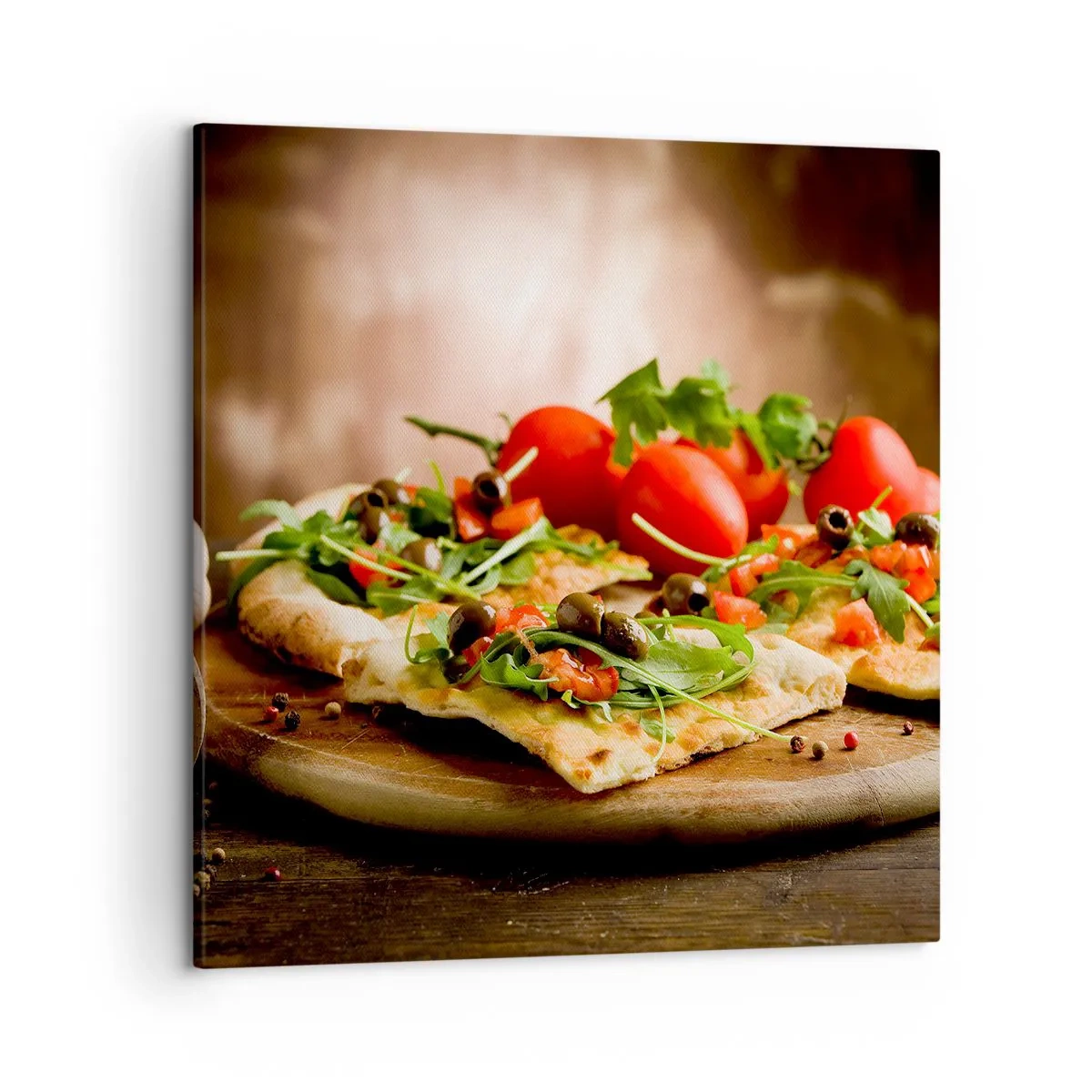 Obraz na plátně - Přímo z pece a ze zahrady - 50x50 cm