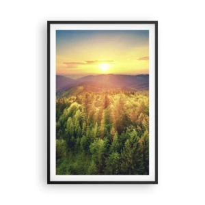 Plakát v černém rámu - Vrcholky a vrcholy - 61x91 cm