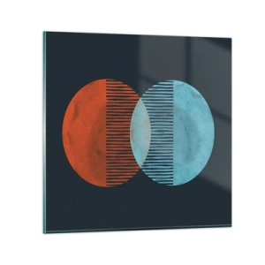 Obraz na skle - Astronomická fantazie - 50x50 cm