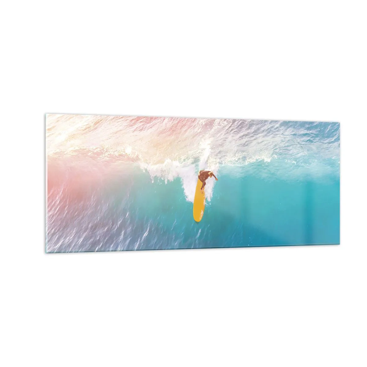 Obraz na skle - Oceanický jezdec - 100x40 cm