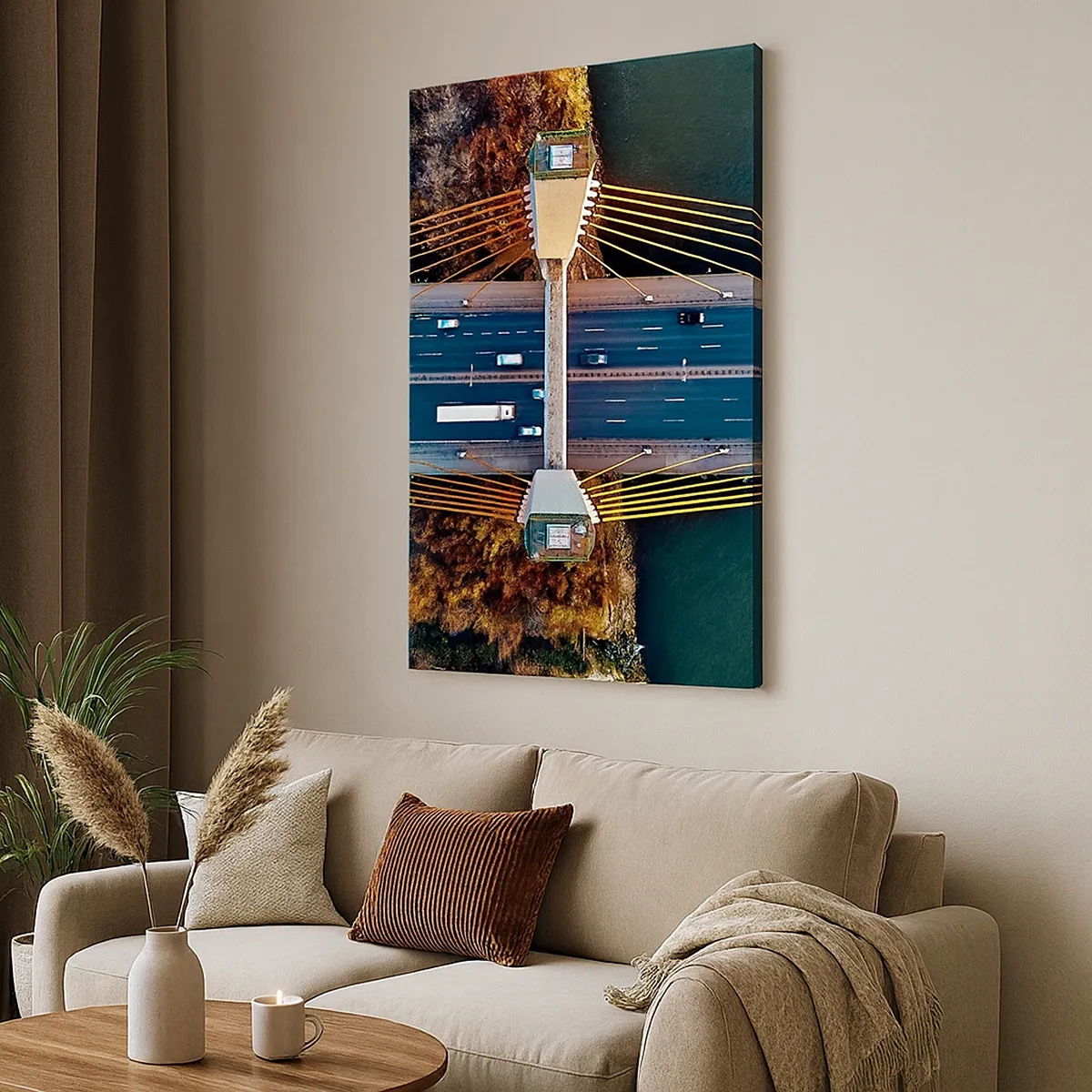 Obraz na plátně - Za vodami, za lesy - 50x70 cm