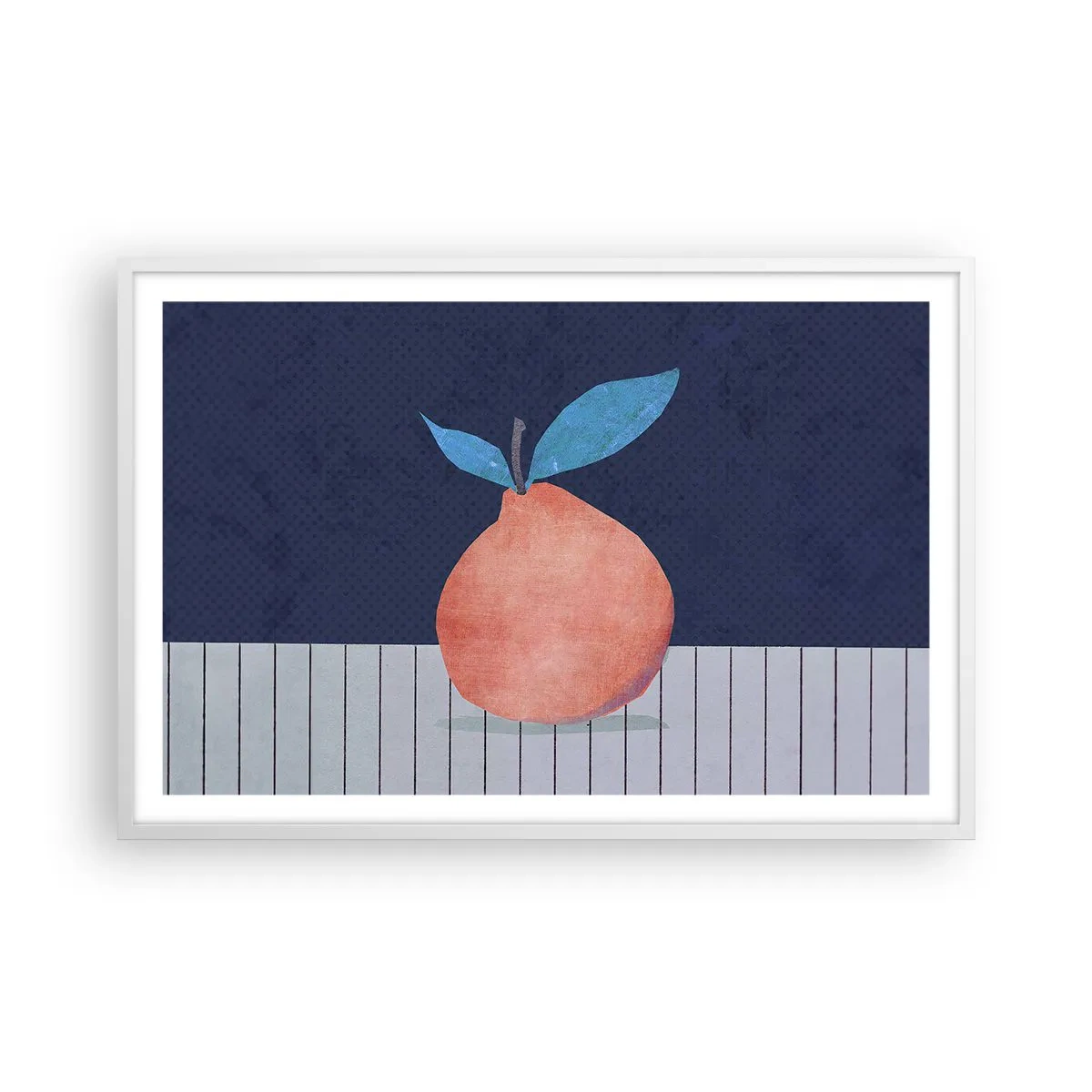 Plakát v bílém rámu - Konvexita a rovina - 91x61 cm