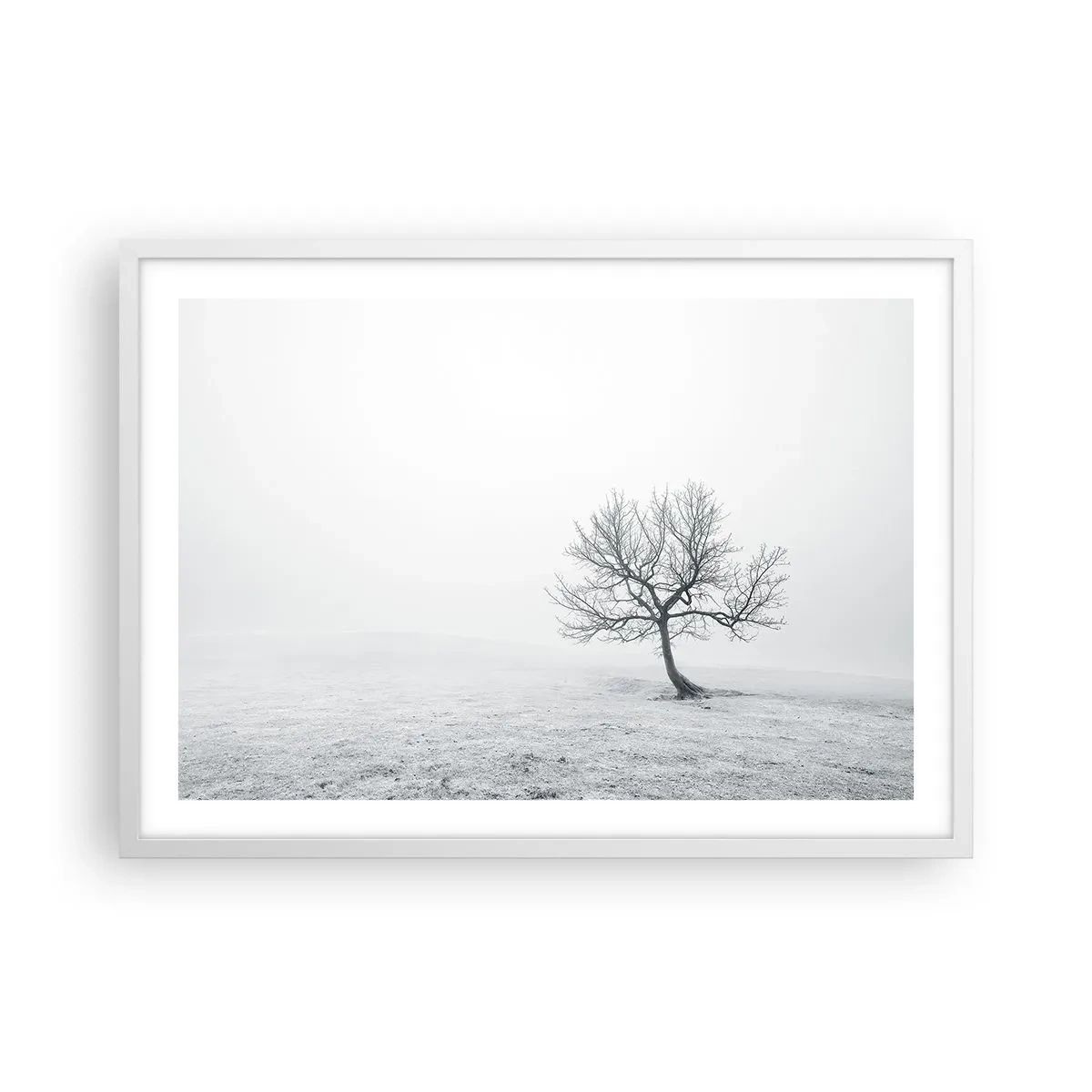 Plakát v bílém rámu - Proti nicotě - 70x50 cm