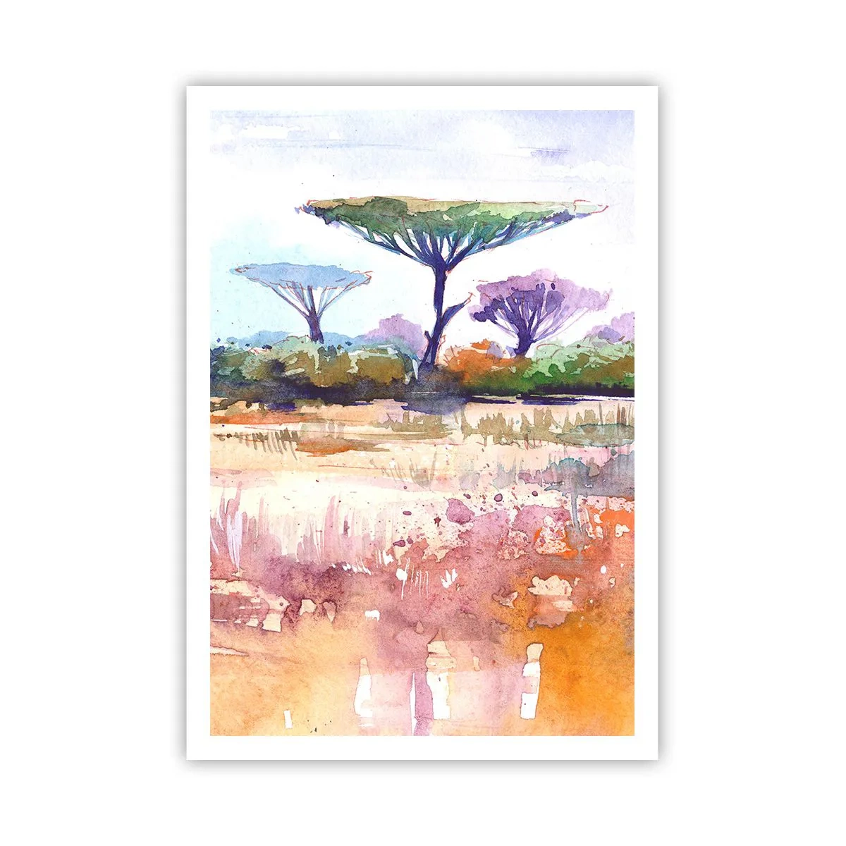 Plakát - Barvy savany - 70x100 cm