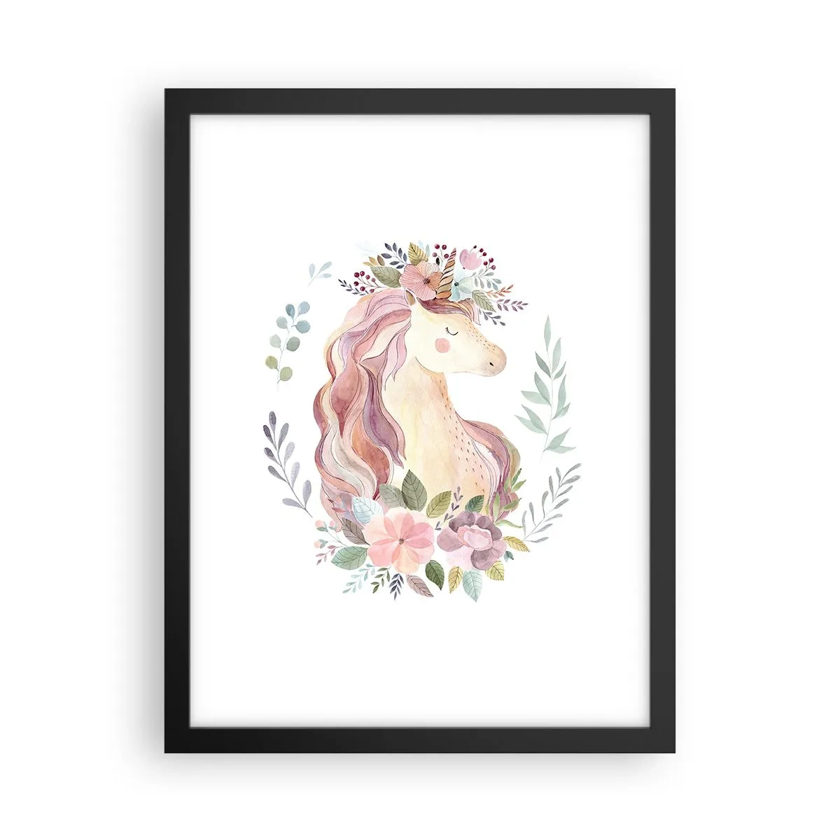 Plakát v černém rámu - Pozvánka do říše pohádek - 30x40 cm