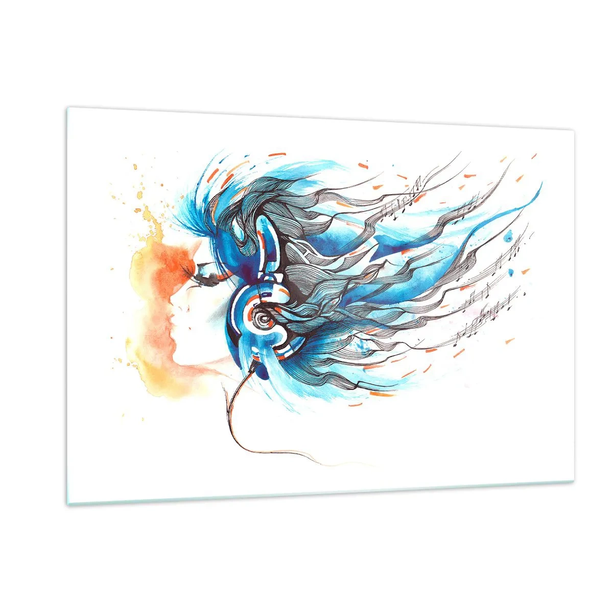 Obraz na skle - Ať hraje hudba - 120x80 cm