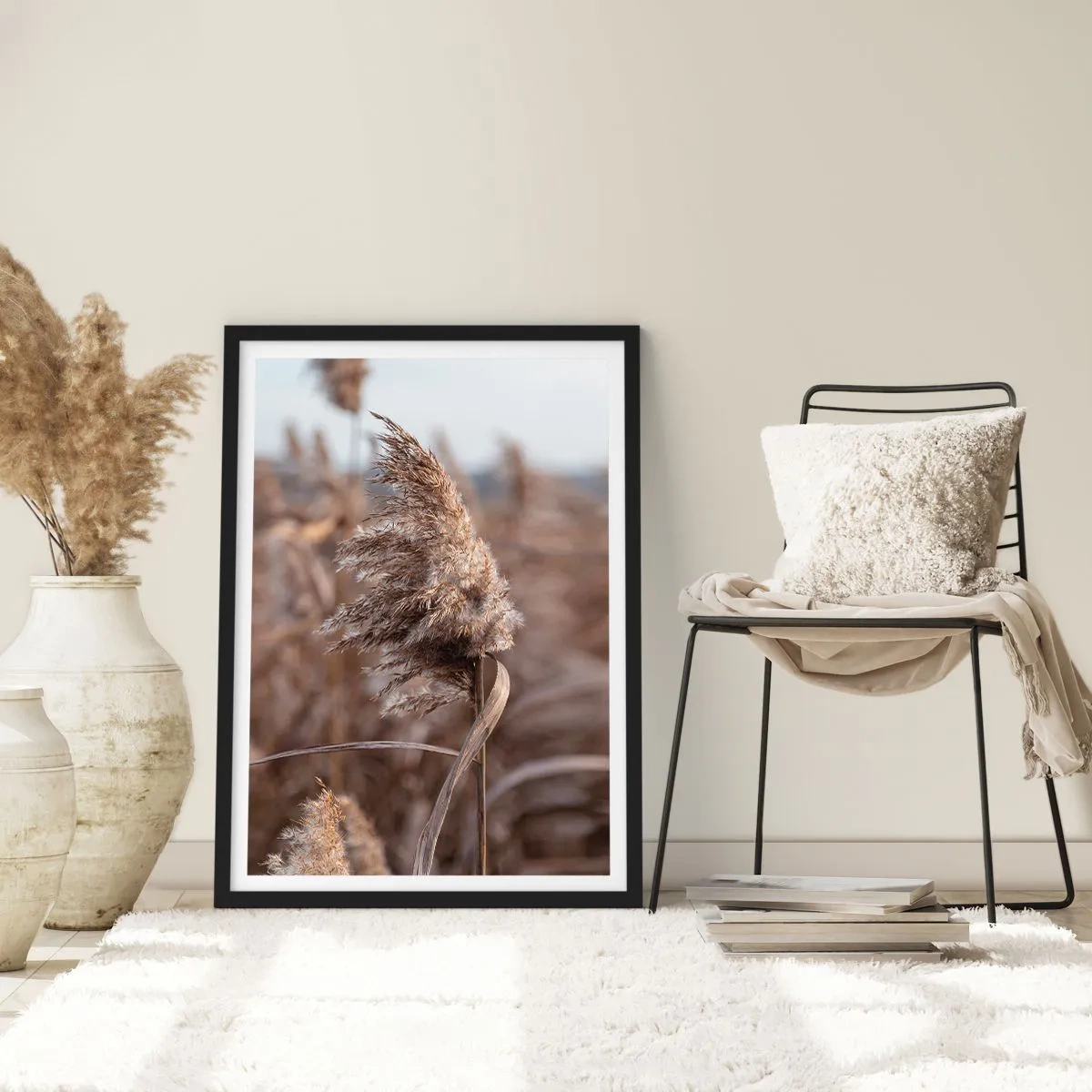 Plakát v černém rámu - Čas odletět s větrem - 30x40 cm